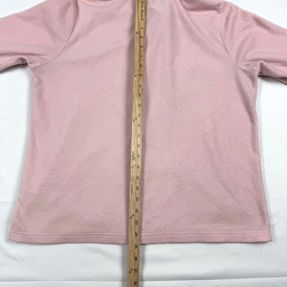 Disney Tinker Bell Pink Fleece Full Zip Womens Fleece Jacket Cardigan Sweater XL - Picture 11 of 12